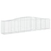 Coșuri gabion arcuite 9 buc, 400x50x80/100 cm, fier galvanizat - WALTI WALTI
