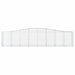 Coșuri gabion arcuite 9 buc, 400x50x80/100 cm, fier galvanizat - WALTI WALTI
