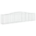 Coșuri gabion arcuite 15 buc, 400x50x80/100 cm, fier galvanizat - WALTI WALTI