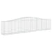 Coșuri gabion arcuite 25 buc, 400x50x80/100 cm, fier galvanizat - WALTI WALTI