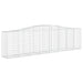 Coșuri gabion arcuite 9 buc, 400x50x100/120 cm fier galvanizat - WALTI WALTI