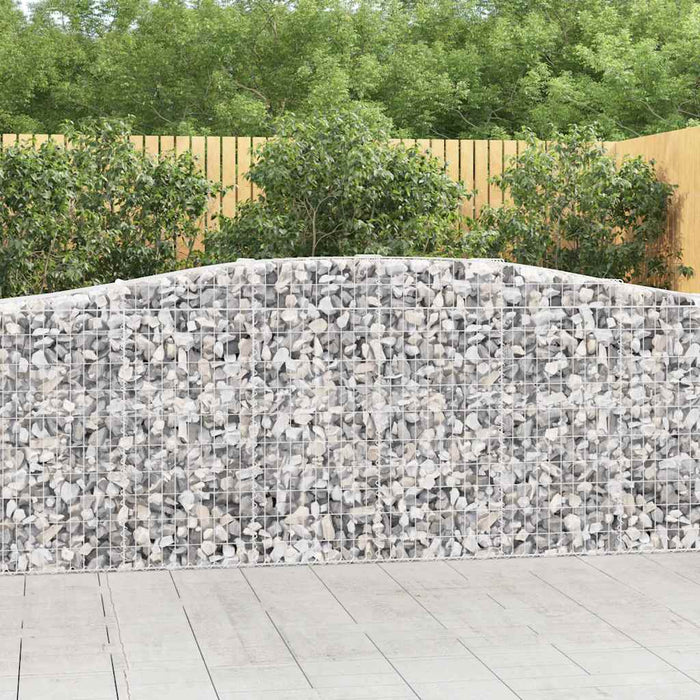 Coșuri gabion arcuite 9 buc, 400x50x100/120 cm fier galvanizat - WALTI WALTI