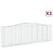 Coșuri gabion arcuite 3 buc, 400x50x120/140 cm, fier galvanizat - WALTI WALTI