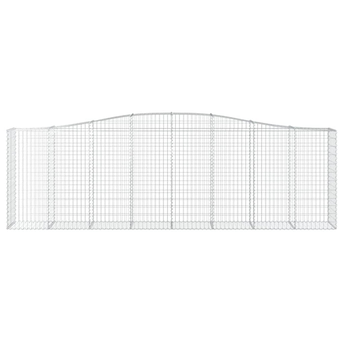 Coșuri gabion arcuite 4 buc, 400x50x120/140 cm, fier galvanizat - WALTI WALTI