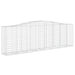 Coșuri gabion arcuite 7 buc, 400x50x120/140 cm, fier galvanizat - WALTI WALTI