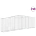 Coșuri gabion arcuite 10 buc, 400x50x120/140cm, fier galvanizat - WALTI WALTI