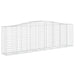 Coșuri gabion arcuite 10 buc, 400x50x120/140cm, fier galvanizat - WALTI WALTI