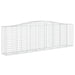 Coșuri gabion arcuite 15 buc, 400x50x120/140cm, fier galvanizat - WALTI WALTI