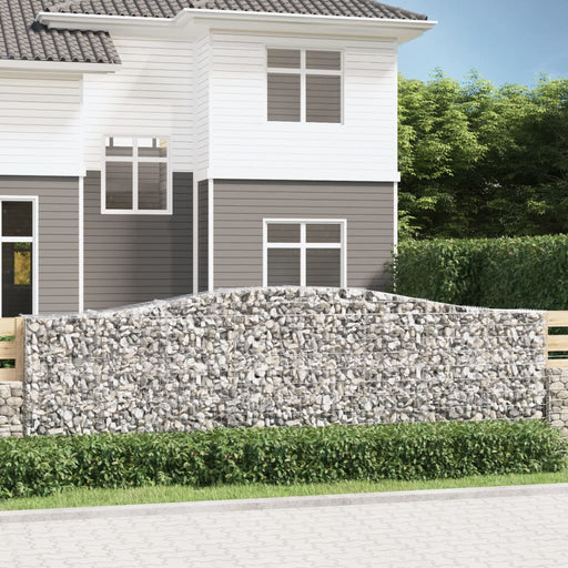 Coșuri gabion arcuite 15 buc, 400x50x120/140cm, fier galvanizat - WALTI WALTI