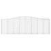 Coșuri gabion arcuite 20 buc, 400x50x120/140cm, fier galvanizat - WALTI WALTI