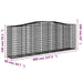 Coșuri gabion arcuite 2 buc, 400x50x140/160 cm, fier galvanizat - WALTI WALTI