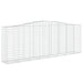 Coșuri gabion arcuite 7 buc, 400x50x140/160 cm, fier galvanizat - WALTI WALTI