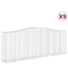 Coșuri gabion arcuite 9 buc, 400x50x140/160 cm, fier galvanizat - WALTI WALTI