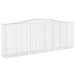 Coșuri gabion arcuite 9 buc, 400x50x140/160 cm, fier galvanizat - WALTI WALTI