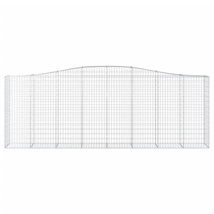 Coșuri gabion arcuite 9 buc, 400x50x140/160 cm, fier galvanizat - WALTI WALTI
