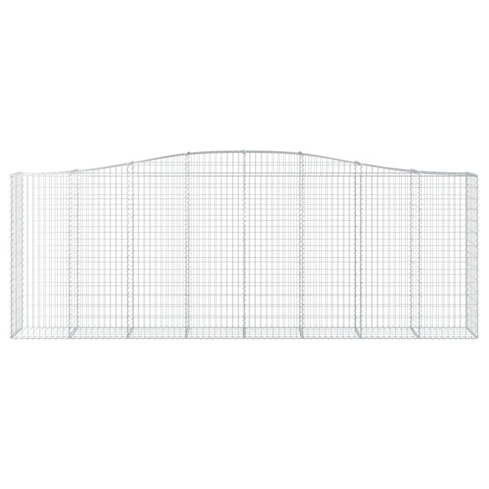 Coșuri gabion arcuite 15 buc, 400x50x140/160cm, fier galvanizat - WALTI WALTI