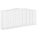 Coșuri gabion arcuite 3 buc. 400x50x160/180 cm, fier galvanizat - WALTI WALTI