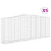 Coșuri gabion arcuite 5 buc. 400x50x160/180 cm, fier galvanizat - WALTI WALTI
