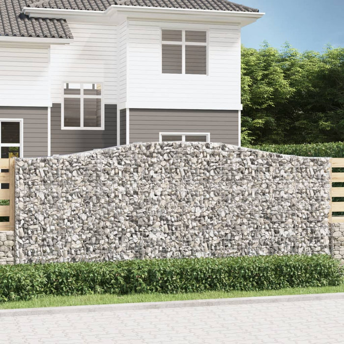 Coșuri gabion arcuite 6 buc. 400x50x160/180 cm, fier galvanizat - WALTI WALTI