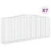 Coșuri gabion arcuite 7 buc. 400x50x160/180 cm, fier galvanizat - WALTI WALTI