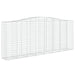 Coșuri gabion arcuite 7 buc. 400x50x160/180 cm, fier galvanizat - WALTI WALTI