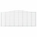 Coșuri gabion arcuite 7 buc. 400x50x160/180 cm, fier galvanizat - WALTI WALTI