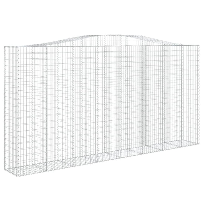 Coșuri gabion arcuite, 2 buc 400x50x200/220 cm, fier galvanizat - WALTI WALTI