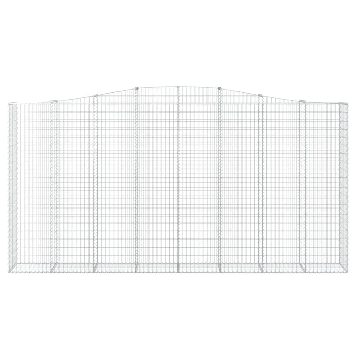 Coșuri gabion arcuite, 2 buc 400x50x200/220 cm, fier galvanizat - WALTI WALTI