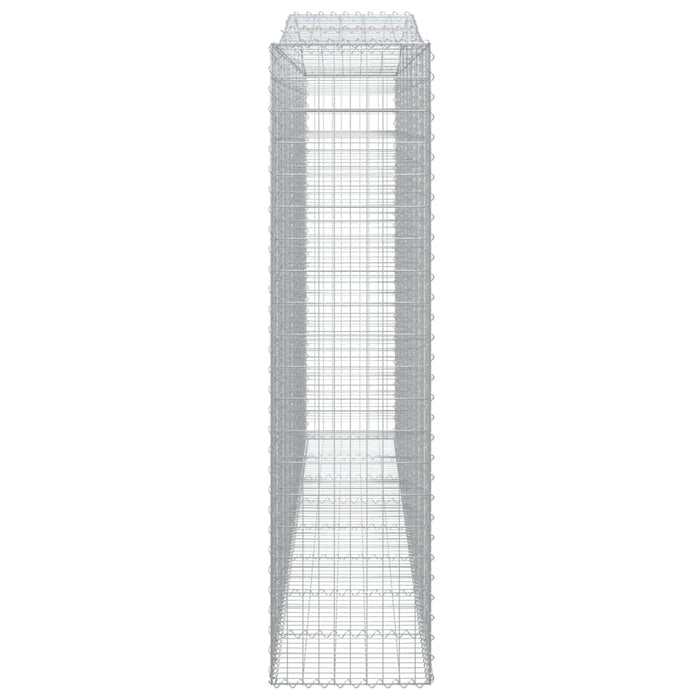 Coșuri gabion arcuite, 2 buc 400x50x200/220 cm, fier galvanizat - WALTI WALTI