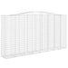 Coșuri gabion arcuite, 3 buc 400x50x200/220 cm, fier galvanizat - WALTI WALTI