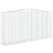 Coșuri gabion arcuite, 4 buc 400x50x200/220 cm, fier galvanizat - WALTI WALTI