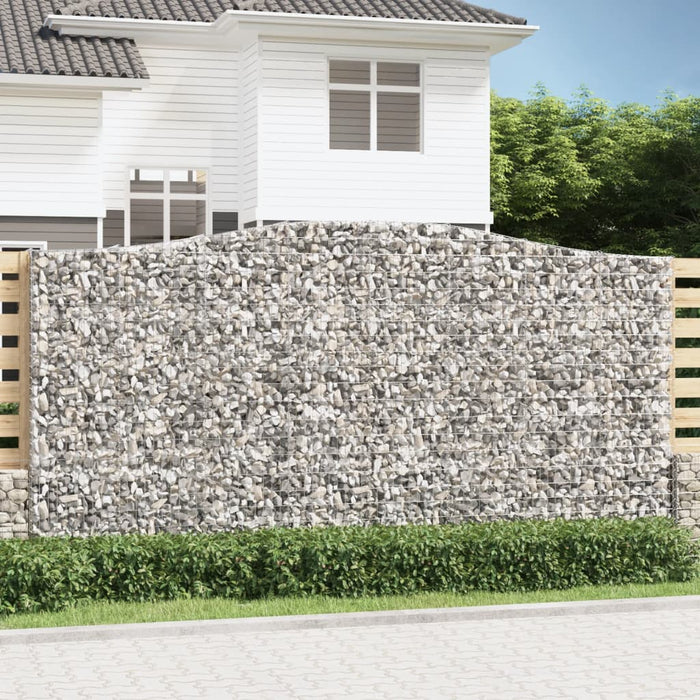 Coșuri gabion arcuite, 4 buc 400x50x200/220 cm, fier galvanizat - WALTI WALTI