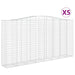 Coșuri gabion arcuite, 5 buc 400x50x200/220 cm, fier galvanizat - WALTI WALTI