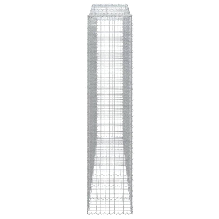 Coșuri gabion arcuite, 2 buc, 400x50x220/240cm, fier galvanizat - WALTI WALTI