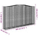 Coșuri gabion arcuite, 3 buc, 400x50x220/240cm, fier galvanizat - WALTI WALTI