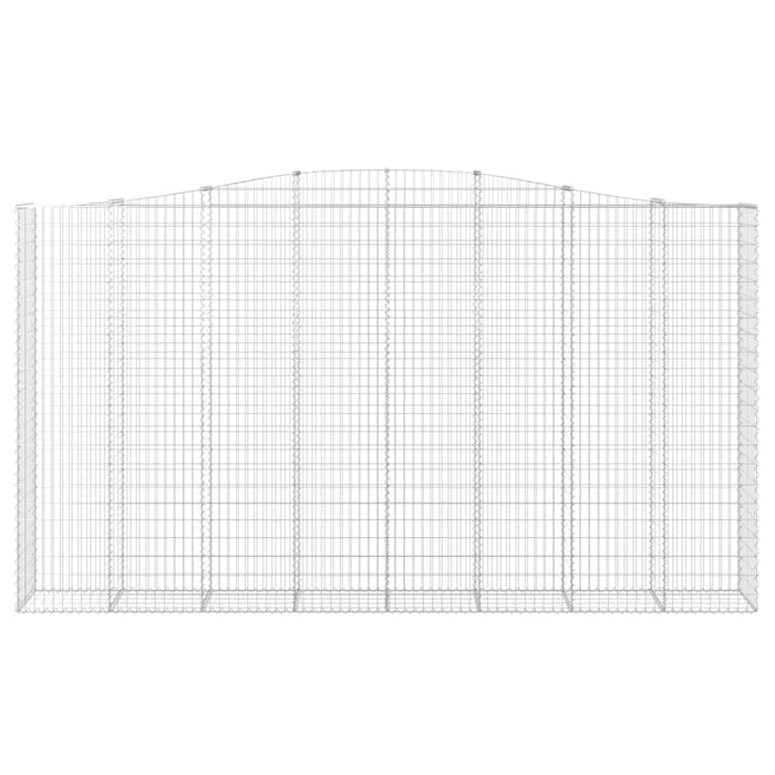 Coșuri gabion arcuite, 4 buc, 400x50x220/240cm, fier galvanizat - WALTI WALTI