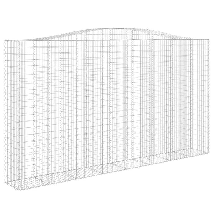 Coșuri gabion arcuite, 6 buc, 400x50x220/240cm, fier galvanizat - WALTI WALTI