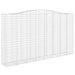 Coșuri gabion arcuite, 6 buc, 400x50x220/240cm, fier galvanizat - WALTI WALTI