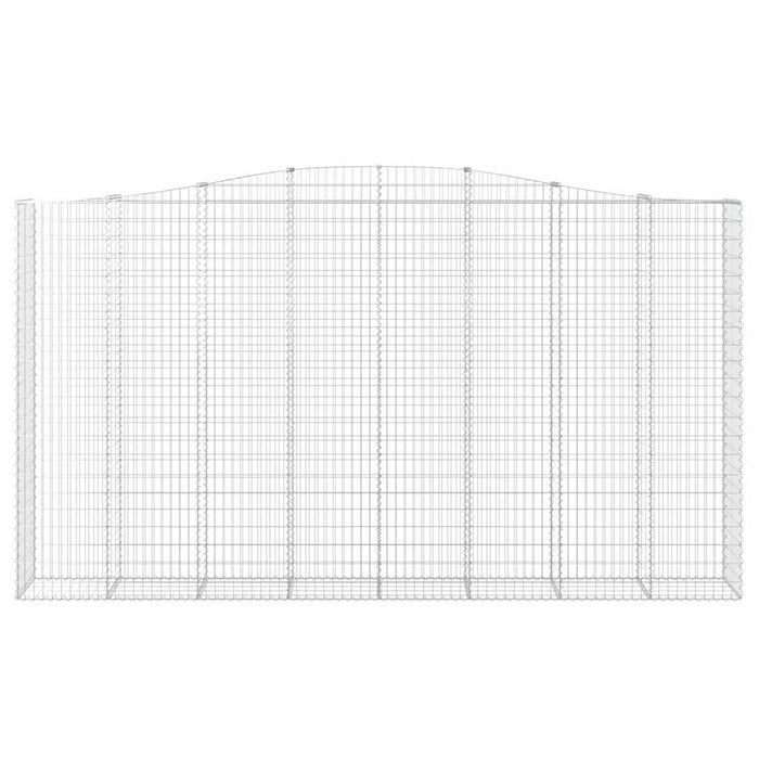 Coșuri gabion arcuite, 6 buc, 400x50x220/240cm, fier galvanizat - WALTI WALTI