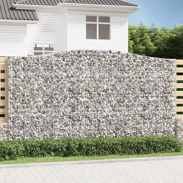 Coșuri gabion arcuite, 6 buc, 400x50x220/240cm, fier galvanizat - WALTI WALTI