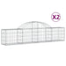 Coșuri gabion arcuite 2 buc, 200x30x40/60 cm, fier galvanizat - WALTI WALTI