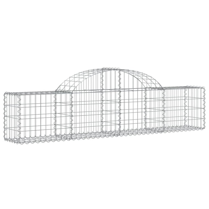 Coșuri gabion arcuite 2 buc, 200x30x40/60 cm, fier galvanizat - WALTI WALTI