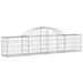 Coșuri gabion arcuite 2 buc, 200x30x40/60 cm, fier galvanizat - WALTI WALTI