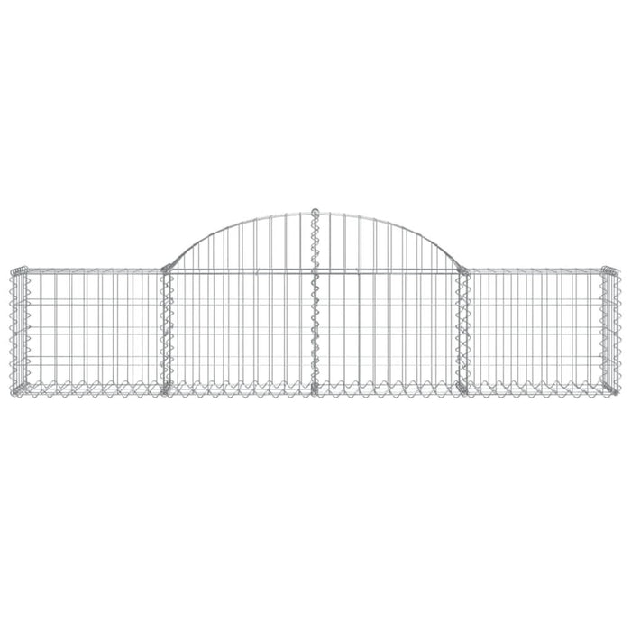 Coșuri gabion arcuite 2 buc, 200x30x40/60 cm, fier galvanizat - WALTI WALTI