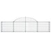Coșuri gabion arcuite 2 buc, 200x30x40/60 cm, fier galvanizat - WALTI WALTI