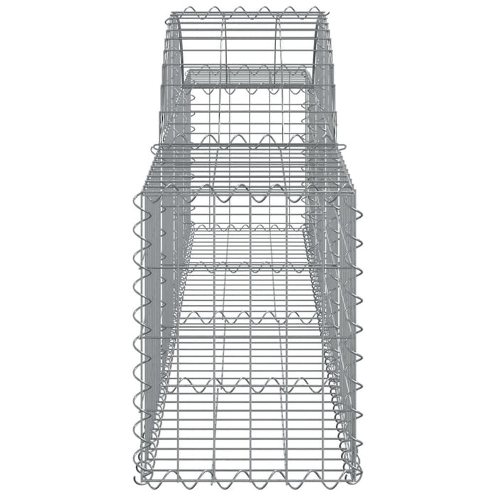 Coșuri gabion arcuite 2 buc, 200x30x40/60 cm, fier galvanizat - WALTI WALTI