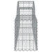 Coșuri gabion arcuite 2 buc, 200x30x40/60 cm, fier galvanizat - WALTI WALTI