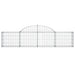 Coșuri gabion arcuite 3 buc, 200x30x40/60 cm, fier galvanizat - WALTI WALTI