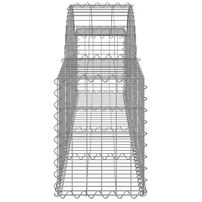Coșuri gabion arcuite 3 buc, 200x30x40/60 cm, fier galvanizat - WALTI WALTI