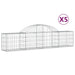 Coșuri gabion arcuite 5 buc, 200x30x40/60 cm, fier galvanizat - WALTI WALTI